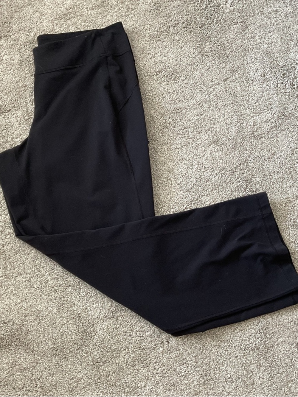 Duluth Trading Co Yoga Athletic Black Pants Hiking Pull On Stretch Size 1X x 31